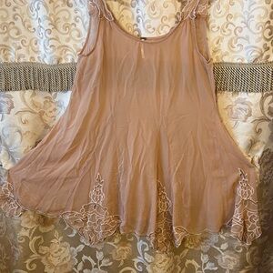 Free People Chiffon Beaded Dress